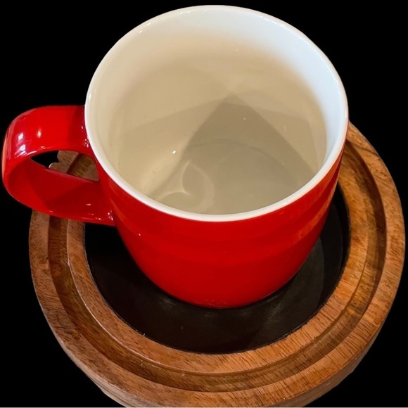 STARBUCKS 2021 Collectable Red 11 oz Ceramic Coffee Mug With Green Siren Logo - Picture 4 of 5